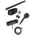 Hansgrohe WallStoris Bundle 3jet - Matt Black (24250670) - thumbnail image 1