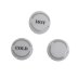 Hansgrohe Axor Montreux hot/cold screw covers - white (97987000) - thumbnail image 1