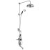 Hudson Reed Black Topaz Triple Exposed Shower Mixer Valve and Spout (BTSVT103) - thumbnail image 1