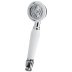 Hudson Reed Small Traditional Shower Head - White/Chrome (A3221) - thumbnail image 1