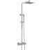 Hudson Reed Square Brass Thermostatic Bar Mixer Shower - Chrome (A3531) - thumbnail image 1