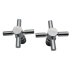 Hudson Reed Tec cross heads (pair) - chrome (SP350) - thumbnail image 1