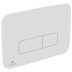 Ideal Standard Oleas M3 Mechanical Dual Flush Plate - Silk White (R0459AW) - thumbnail image 1
