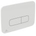 Ideal Standard Oleas M3 Mechanical Dual Flush Plate - White (R0123AC) - thumbnail image 1