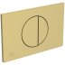 Ideal Standard Oleas M5 Mechanical Dual Flush Plate - Brushed Gold (R0503A2) - thumbnail image 1