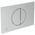 Ideal Standard Oleas M5 Mechanical Dual Flush Plate - Matt Chrome (R0503JG) - thumbnail image 1