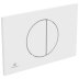 Ideal Standard Oleas M5 Mechanical Dual Flush Plate - Silk White (R0503AW) - thumbnail image 1