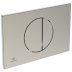 Ideal Standard Oleas M5 Mechanical Dual Flush Plate - Silver Storm (R0503GN) - thumbnail image 1