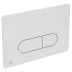Ideal Standard Oleas P1 Pneumatic Dual Flush Plate - White (R0116AC) - thumbnail image 1