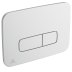 Ideal Standard Oleas P3 Pneumatic Dual Flush Plate - Matt Chrome (R0124JG) - thumbnail image 1