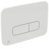 Ideal Standard Oleas P3 Pneumatic Dual Flush Plate - White (R0124AC) - thumbnail image 1