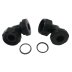 Aqualisa inlet elbow assembly (pair) - black (213023) - thumbnail image 1