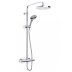 Inta Enzo Dual Outlet Safe Touch Thermostatic Bar Mixer Shower - Chrome (EN10032CP) - thumbnail image 1