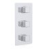 Inta Mio 3 Handle Concealed Dual Thermostatic Mixer Shower - Chrome (MM70030CP) - thumbnail image 1