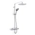 Inta Puro Deluxe Dual Thermostatic Bar Mixer Shower - Chrome (PU10036CP) - thumbnail image 1