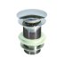 Inventive Creations Luxury Mushroom Clicker Unslotted Waste - Chrome (UNSBW2B) - thumbnail image 1