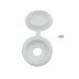 Inventive Creations M4 Size Fold Over Screw Cover Caps - White - Pack of 50 (WCAP-M4) - thumbnail image 1