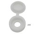 Inventive Creations M5 Size Fold Over Screw Cover Caps - White - Pack of 50 (WCAP-M5) - thumbnail image 1