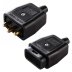 Masterplug 3 Pin Heavy Duty Rubber Connector - Black (NC103B-01) - thumbnail image 1
