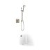 Mira Evoco Dual Outlet Thermostatic Mixer Shower & Bath Fill (With HydroGlo) - Brushed Nickel (1.1967.008) - thumbnail image 1