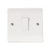 Mode 1 Gang 2 Way Plate Switch - White (CMA011) - thumbnail image 1