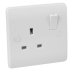 Mode 13A 1 Gang DP Switched Socket - White (CMA035) - thumbnail image 1