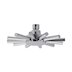 MX Star single spray swivel overhead shower head - chrome (HEL) - thumbnail image 1