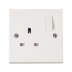 Polar 13A 1 Gang DP Switched Socket - White (PRW035) - thumbnail image 1