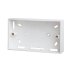 Polar 2 Gang 29mm Deep PVC Pattress Box - Trunking (PRW235) - thumbnail image 1