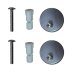 Seat Fixing Posts for Simple VBSW-35-7505 & D-Style VBSW-20-7505 (VESP-SW-0015) - thumbnail image 1