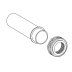 Straight Flush Pipe for 820 980 1180 and Slimline Cistern Only (ABSP-20-0076) - thumbnail image 1