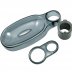 Trevi soap dish and shower hose retaining ring - smoke effect (L960196NU) - thumbnail image 1