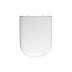 Twyford E500 Round Toilet Seat - Standard Hinge - White (E57861WH) - thumbnail image 1