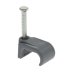 Unicrimp 6 x 10mm 2-2.5mm Twin & Earth Flat Clips - Grey - Pack of 100 (QFC5) - thumbnail image 1