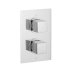 Vado 2 Outlet Thermostatic Shower Valve - Chrome (MIX-148D/2-C/P) - thumbnail image 1