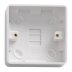 Vimark Curve 1 Gang 32mm Pattress Box (VC1222) - thumbnail image 1