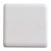 Vimark Curve 1 Gang Blanking Plate - White (VC1200) - thumbnail image 1