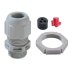 Wiska 40mm IP68 Plastic Rails Kit with Multiple Insert, Locknut and Blanking Insert - Grey (TKE/P40) - thumbnail image 1