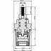 1/2" tap mechanism ceramic disc hot/cold - pair (CC14) - thumbnail image 2