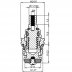 1/2" tap mechanism rubber screwdown hot/cold - single (RC2) - thumbnail image 2