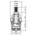 1/2" tap mechanism rubber screwdown hot/cold - single (RC5) - thumbnail image 2