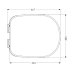 AKW Ergonomic Toilet Seat With Lid - White (23122) - thumbnail image 2
