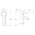 AKW Monobloc Spray Mixer Tap - Chrome (23118) - thumbnail image 2