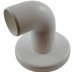 AKW shower riser rail elbow end 90° and cover plate - white (01461) - thumbnail image 2