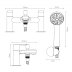 Aqualisa Central Bath Shower Mixer Tap - Chrome (CT.BSMT.CH) - thumbnail image 2