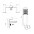 Aqualisa Downtown Bath Shower Mixer - Chrome (DT.BSMT.CH) - thumbnail image 2