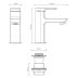 Aqualisa Downtown Large Basin Mixer Tap - Includes Waste - Chrome (DT.LPT.CH) - thumbnail image 2