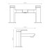 Aqualisa Downtown Deck Mounted Bath Filler - Chrome (DT.DBF.CH) - thumbnail image 2