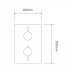 Aqualisa Dream concealed mixer shower with wall fixed head (DRMDCV002) - thumbnail image 2