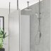 Aqualisa iSystem exposed digital shower with adj & ceiling fixed shower heads - gravity pumped (ISD.A2.EV.DVFC.21) - thumbnail image 2